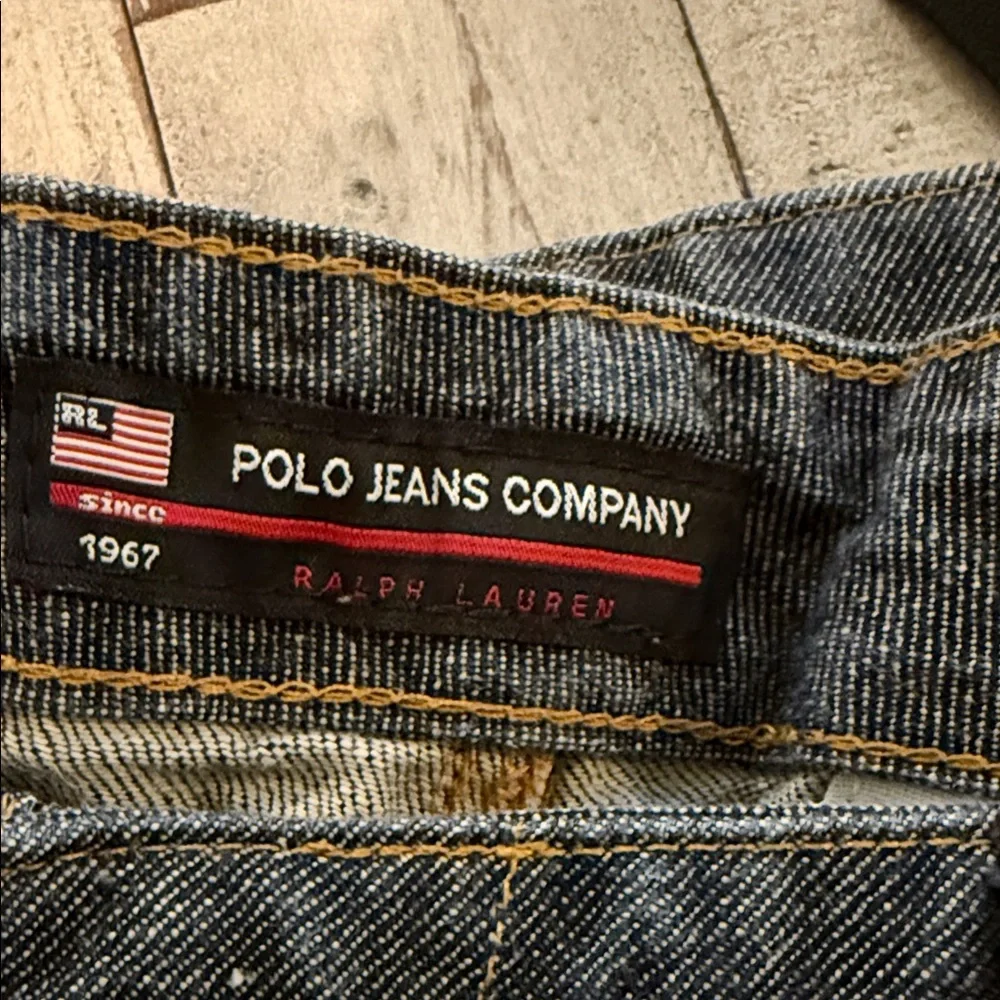 Polo by Ralph Lauren Dark Denim Jeans with Integrated Belt 34x34